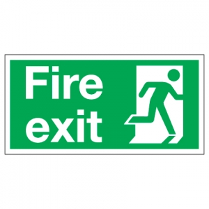 Fire Exit Running Man Right