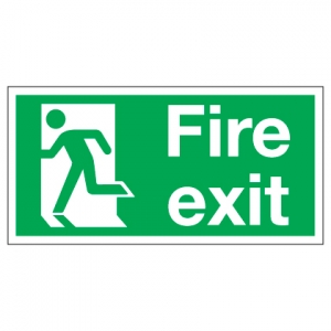 Fire Exit Running Man Left