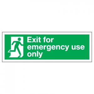 Exit For Emergency Use Only
