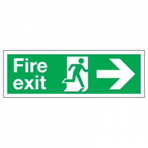 Fire Exit With Right Arrow