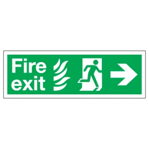 Fire Exit With Right Arrow