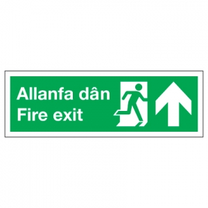 Fire Exit With Up Arrow