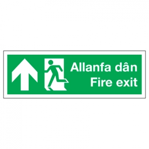 Fire Exit With Up Arrow