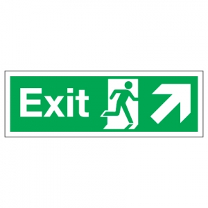 Exit With Up Right Arrow