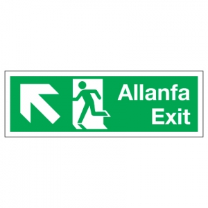 Exit With Up Left Arrow