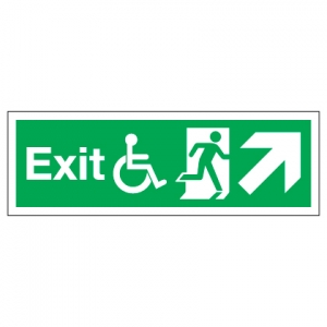 Exit Disabled Access With Up Right Arrow