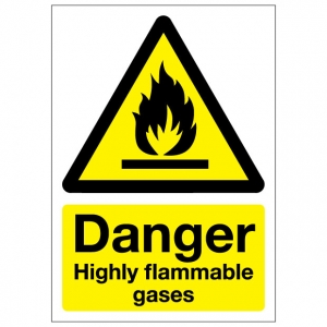 Danger Highly Flammable Gases