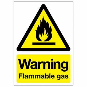 Warning Flammable Gas
