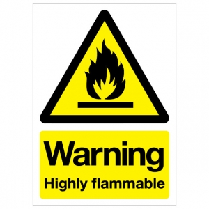 Warning Highly Flammable