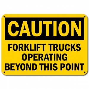Forklift Trucks Operating Beyond This Point