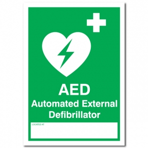 Automated External Defibrillator Located At