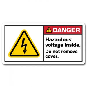 Hazardous Voltage Inside Do Not Remove Cover