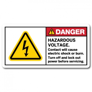 Hazardous Voltage Contact Will Cause Electric Shock Or Burn Turn Off And Lock Out Power Before Servicing