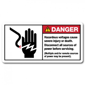 Hazardous Voltages Cause Severe Injury Or Death Disconnect All Sources Of Power Before Servicing Multiple And Or Remote Sources Of Power May Be Present