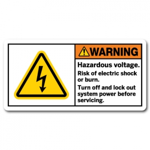 Hazardous Voltage Risk Of Electric Shock Or Burn Turn Off And Lock Out System Power Before Servicing