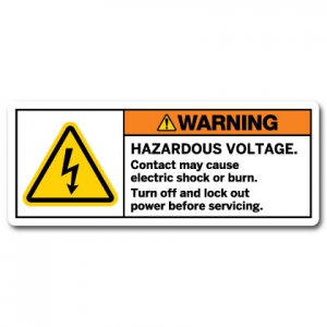 Hazardous Voltage Contact May Cause Electric Shock Or Burn Turn Off And Lock Out Power Before Servicing