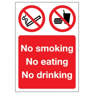 No Smoking No Eating No Drinking