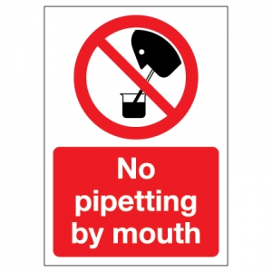 No Pipetting By Mouth