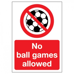 No Ball Games Allowed