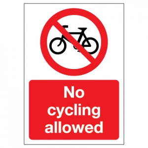 No Cycling Allowed