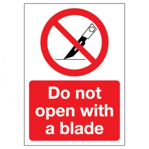 Do Not Open With A Blade