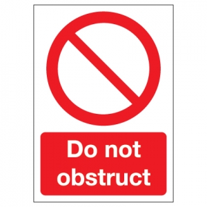 Do Not Obstruct