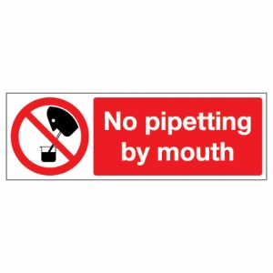 No Pipetting By Mouth