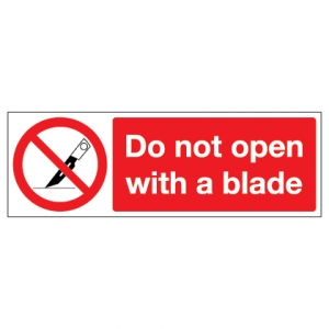 Do Not Open With A Blade