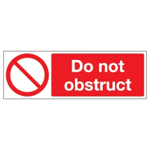 Do Not Obstruct