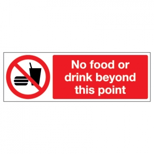 No Food Or Drink Beyond This Point