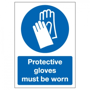 Protective Gloves Must Be Worn