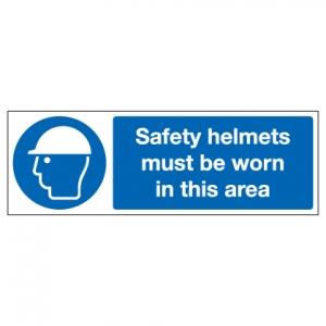 Safety Helmets Must Be Worn In This Area