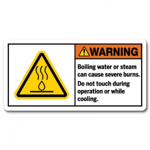 Boiling Water Or Steam Can Cause Severe Burns Do Not Touch During Operation Or While Cooling