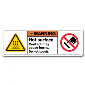 Hot Surface Contact May Cause Burns Do Not Touch