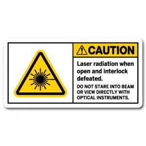 Laser Radiation When Open And Interlock Defeated Do Not Stare Into Beam Or View Directly With Optical Instruments