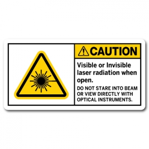 Visible Or Invisible Laser Radiation When Open Do Not Stare Into Beam Or View Directly With Optical Instruments