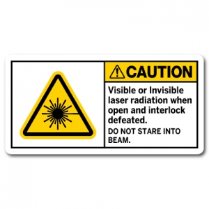 Visible Or Invisible Laser Radiation When Open And Interlock Defeated Do Not Stare Into Beam