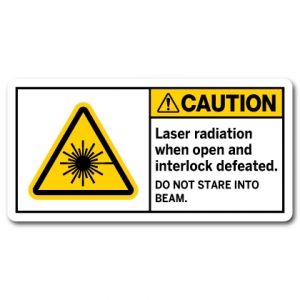 Laser Radiation When Open And Interlock Defeated Do Not Stare Into Beam