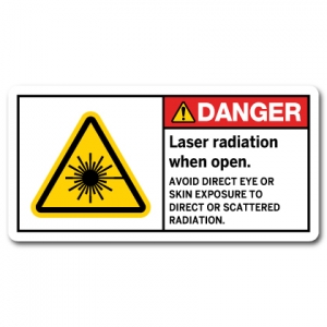 Laser Radiation When Open Avoid Direct Eye Or Skin Exposure To Direct Or Scattered Radiation