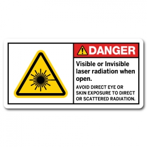 Visible Or Invisible Laser Radiation When Open Avoid Direct Eye Or Skin Exposure To Direct Or Scattered Radiation