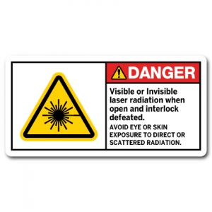 Visible Or Invisible Laser Radiation When Open And Interlock Defeated Avoid Eye Or Skin Exposure To Direct Or Scattered Radiation