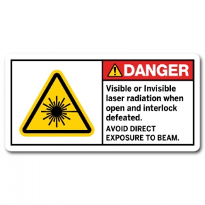 Visible Or Invisible Laser Radiation When Open And Interlock Defeated Avoid Direct Exposure To Beam