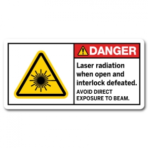 Laser Radiation When Open And Interlock Defeated Avoid Direct Exposure To Beam