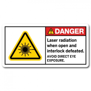Laser Radiation When Open And Interlock Defeated Avoid Direct Eye Exposure