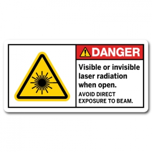 Visible Or Invisible Laser Radiation When Open Avoid Direct Exposure To Beam