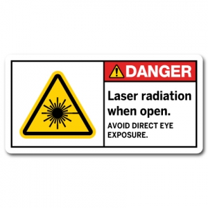 Laser Radiation When Open Avoid Direct Eye Exposure