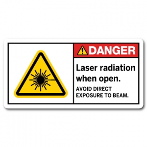 Laser Radiation When Open Avoid Direct Exposure To Beam