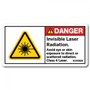 Invisible Laser Radiation Avoid Eye Or Skin Exposure To Direct Or Scattered Radiation Class 4 Laser IEC60825