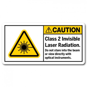 Class 2 Invisible Laser Radiation Do Not Stare Into The Beam Or View Directly With Optical Instruments