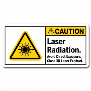 Laser Radiation Avoid Direct Exposure Class 3R Laser Product